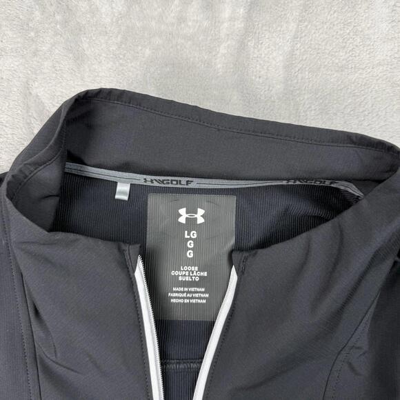 Under Armour Mens Storm Wind-strike Golf 1/2 Zip Sweatshirt Men Size L Casual - Picture 3 of 9